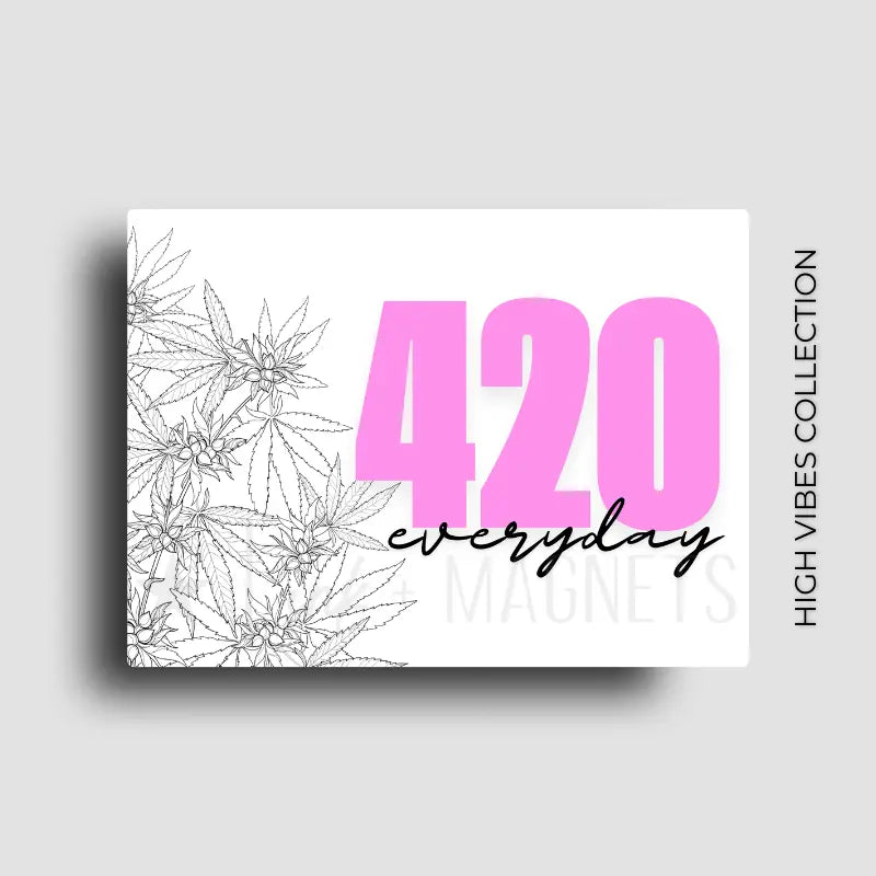 Cannabis fridge magnet for 420 friendly fridge decor or gifting.