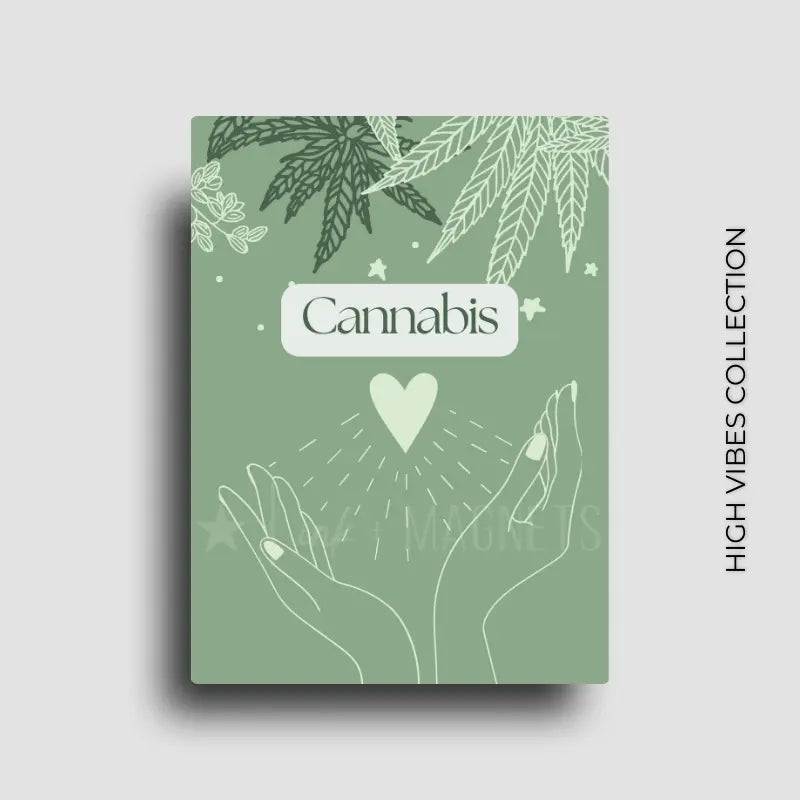 Cannabis love novelty fridge magnet.