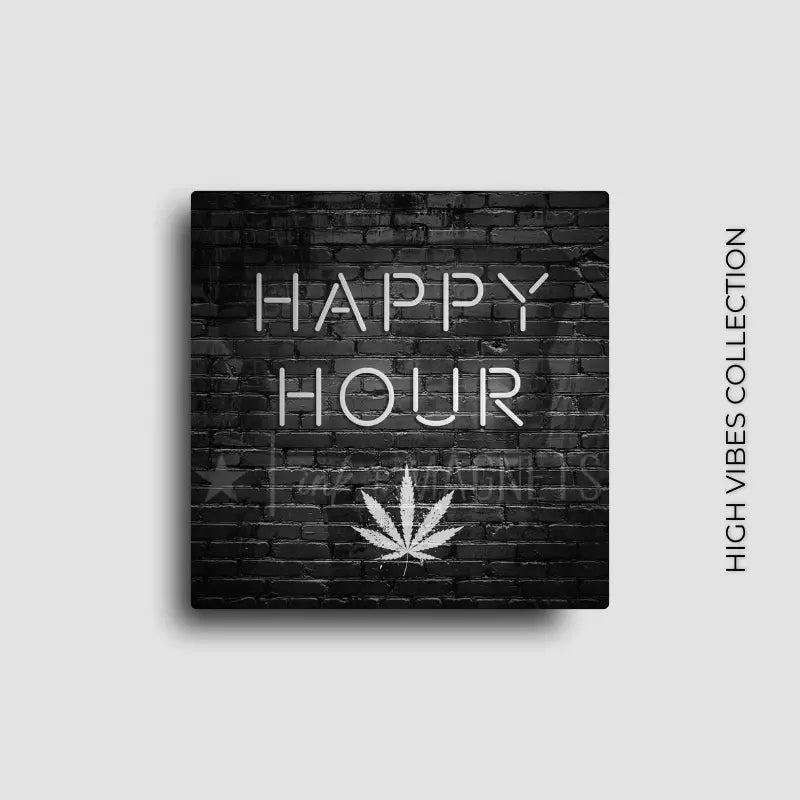 Novelty fridge decor for cannabis lovers and 420 friendly happy hour.