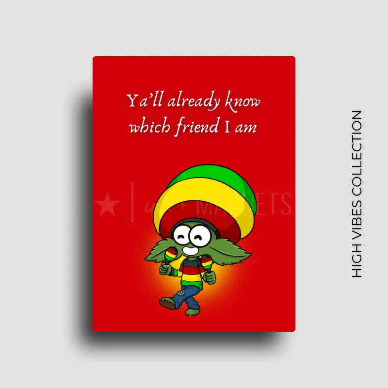 Cannabis culture novelty fridge magnet decor for 420 friendly homes or POS merch.