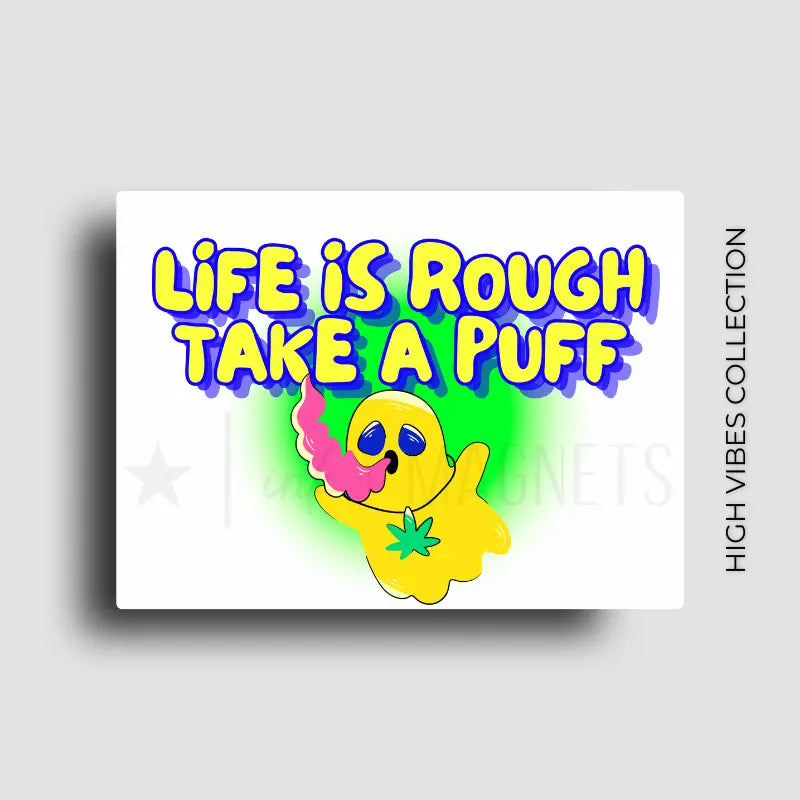 Funny and bold cannabis themed novelty fridge button magnets for retail and wholesale. Custom novelty design from ink and magnets.