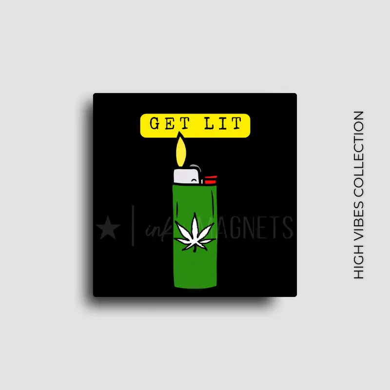 Cannabis friendly novelty fridge magnet for stoners or retail sales.