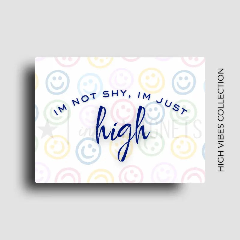 Cute cannabis themed novelty fridge magnet for stoners who get quiet when they smoke. Custom design by ink and magnets available for wholesale orders.