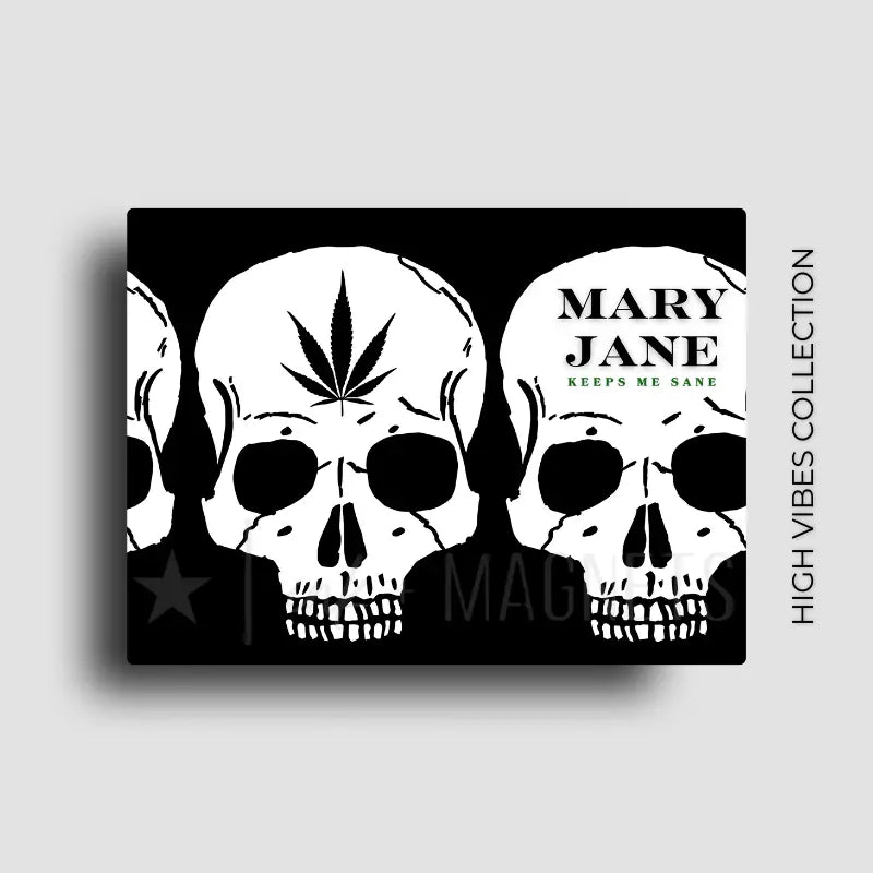 Mary Jane keeps me sane funny fridge novelty magnet.