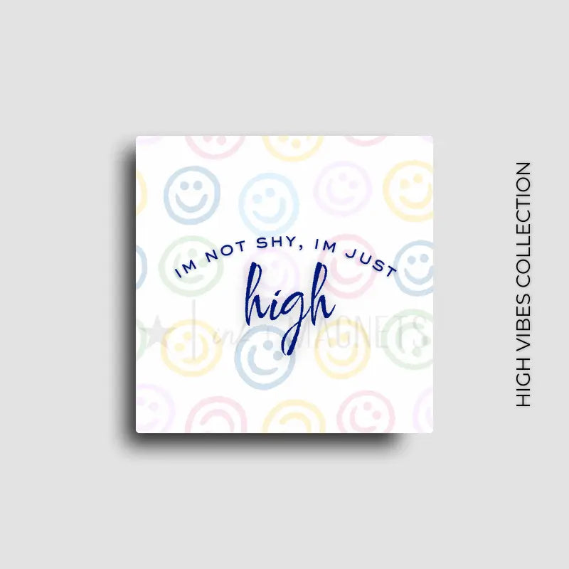 Cute cannabis themed novelty fridge magnet for stoners who get quiet when they smoke. Custom design by ink and magnets available for wholesale orders.