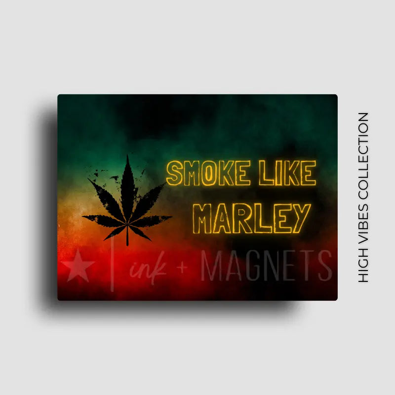 Smokey like bob marley 420 friendly novelty fridge magnet decor.