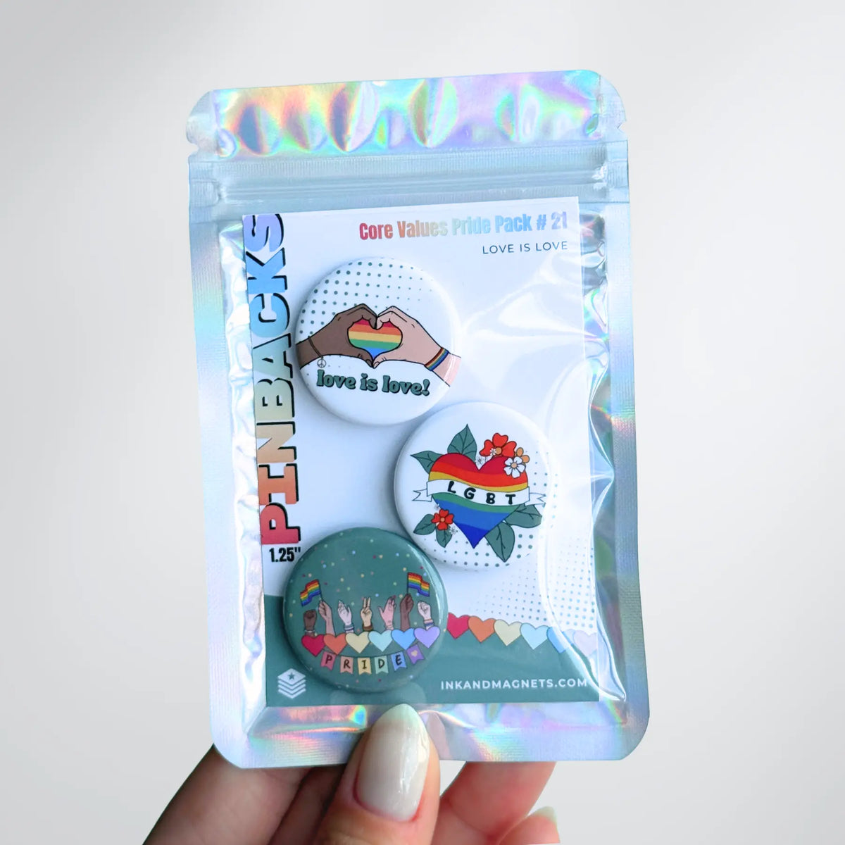 LGBTQ Pride Button Pack #21 [Core Values]