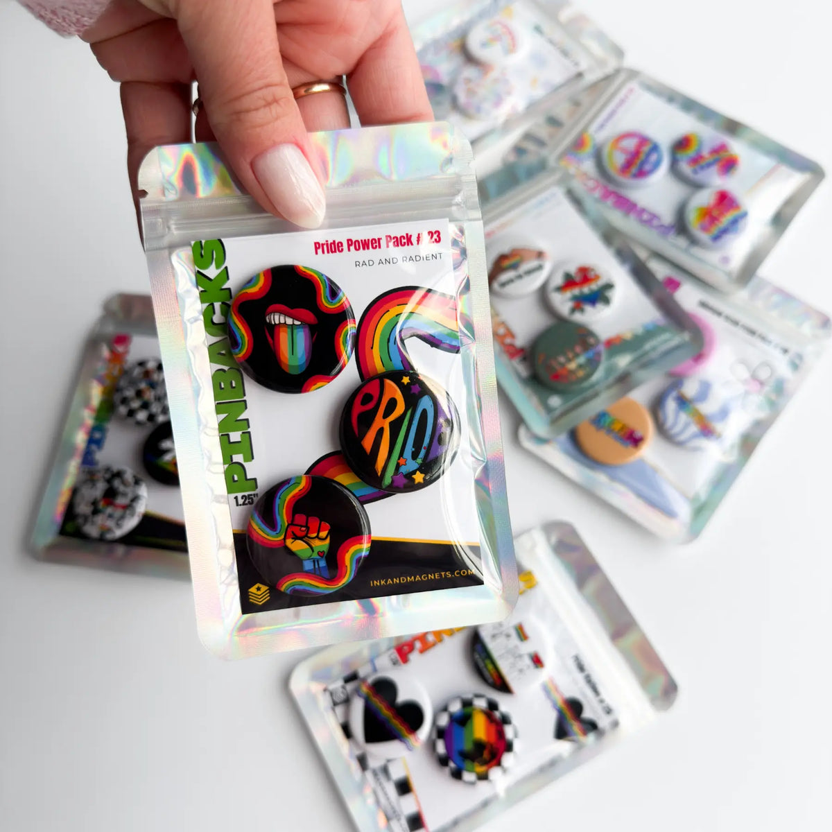 Pride Power Button Pack #23 [Rad and Radiant]
