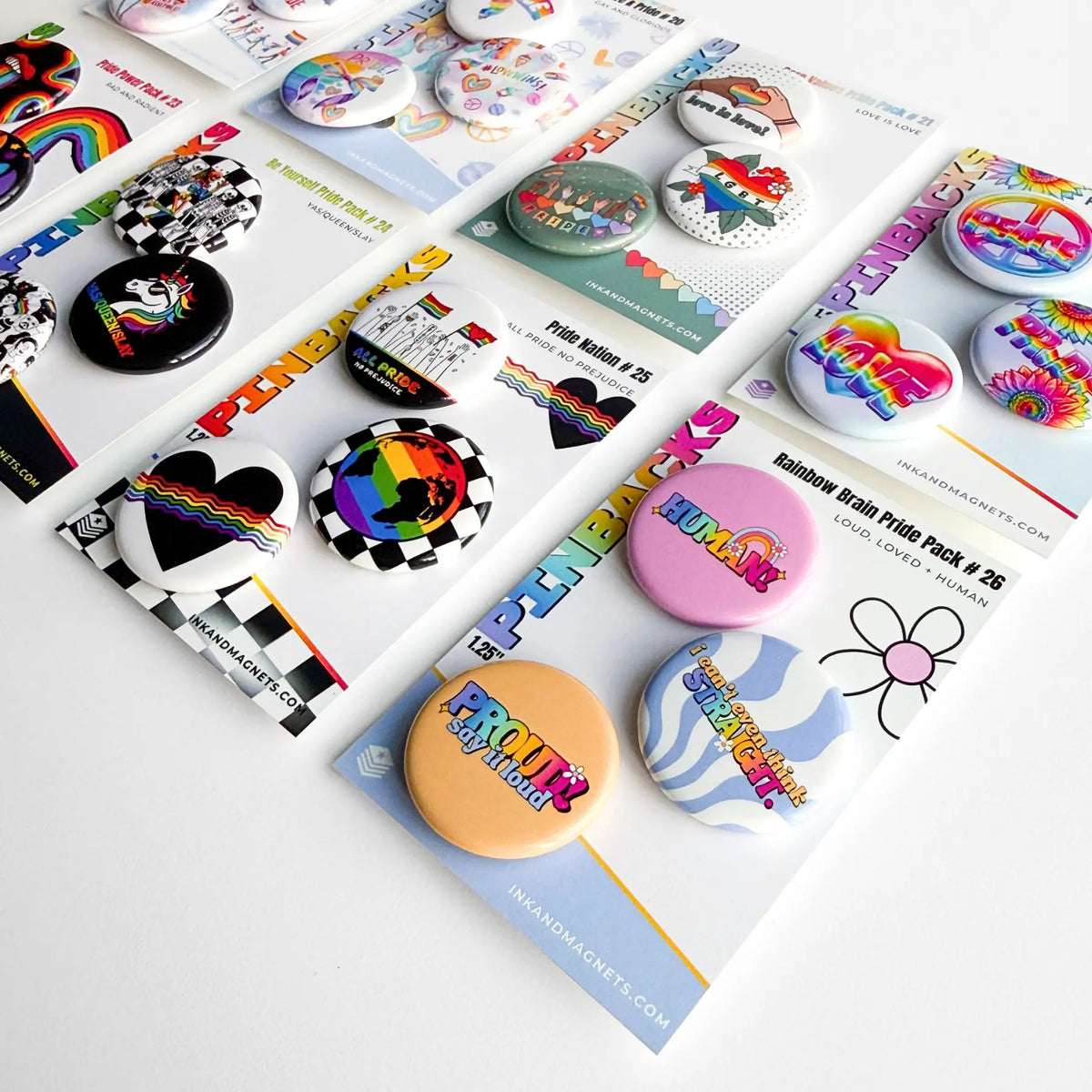 Pride Button Pack #26 [Rainbow Brain]