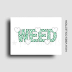 Fridge magnet for cannabis lovers and 420 friendly homes.