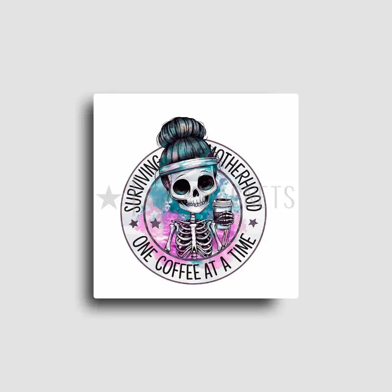 Surviving Motherhood Magnet | Funny Coffee Mom Fridge Magnet
