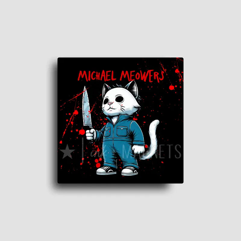 Michael Meowers | Funny Horror Cat Magnet