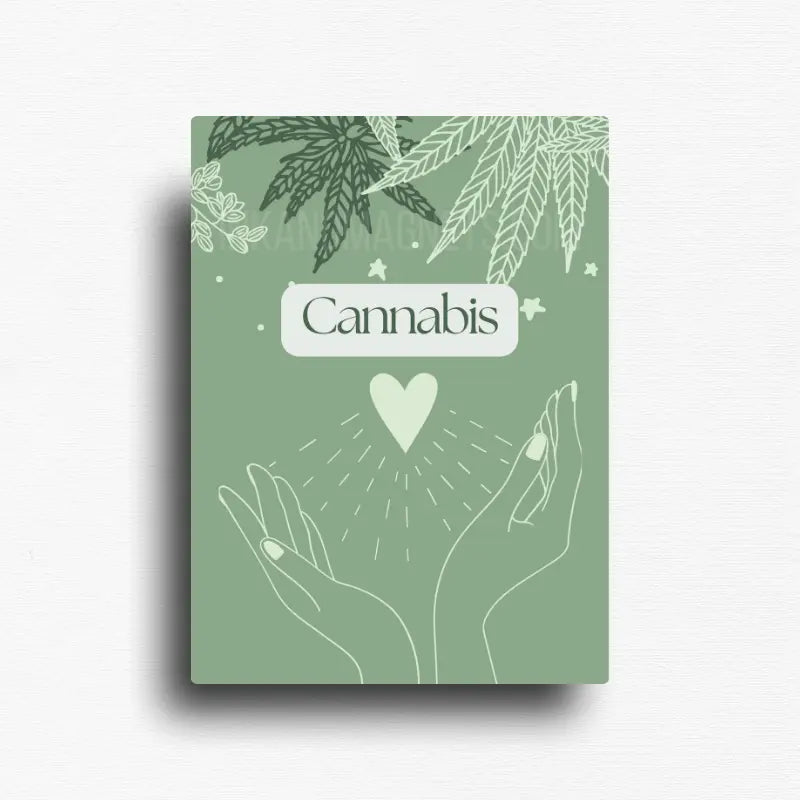 Cannabis love novelty fridge magnet.