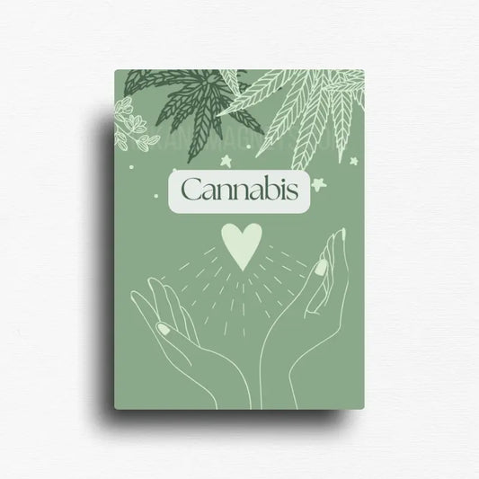 Cannabis love novelty fridge magnet.