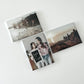 Custom photo magnets with back to school and summer memory photos, styled as a meaningful gift idea for teachers and a sentimental magnetic display for home or classroom.