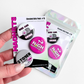 Cannabis button magnet pack with stoner babe and high maintenance designs, small round magnets shown in hand with packaging as a 420 novelty gift set.