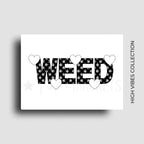 Fridge magnet decor for cannabis lovers, and for dispensary POS merch.
