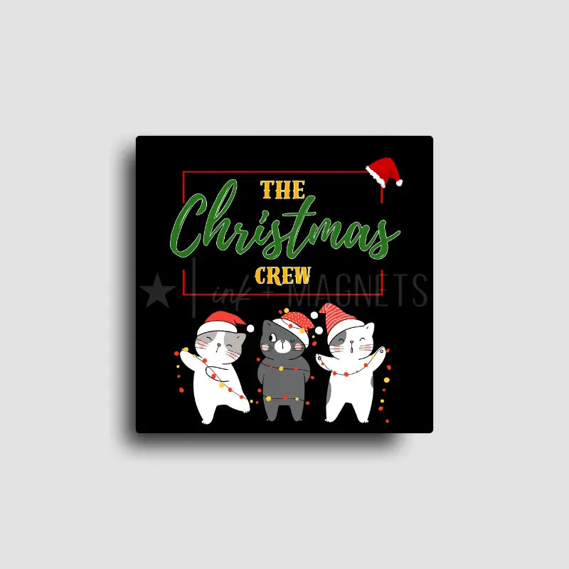 This novelty fridge magnet is so cute and funny perfect for holiday decor for cat lovers. They'll help you put up your lights too. 