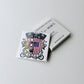 Custom printed square magnet featuring a local motorcycle club logo with an American Portuguese flag emblem, perfect for branded merch or promotional gifts. 