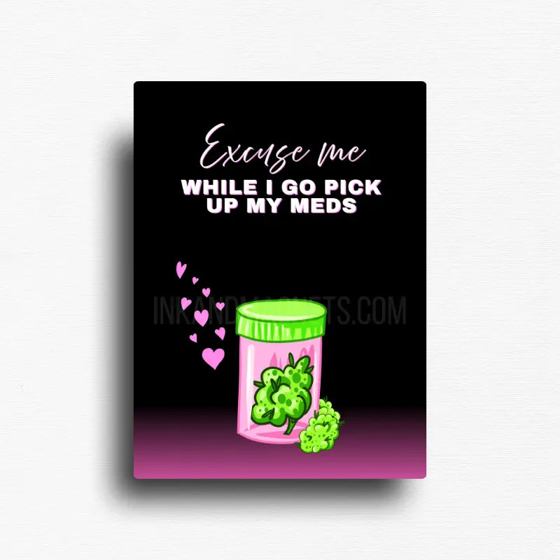 Cannabis culture novelty fridge magnet decor for 420 friendly gifts or POS merchandise sales.