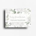 Funny fridge magnet for mothers day with a gray and sage floral design.