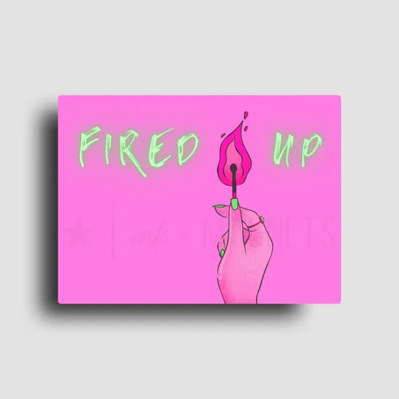 Bold fridge magnet for strong females that always get it done.