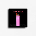 Naughty novelty fridge magnet, with lighter graphic that has a winky face. "flick my bic" is made for lovers and friends. 