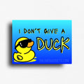 Bold novelty fridge magnet decor for those who don't give a duck. 