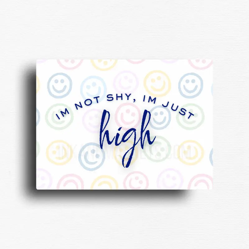 Cute cannabis themed novelty fridge magnet for stoners who get quiet when they smoke. Custom design by ink and magnets available for wholesale orders.