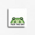 Cute frog graphic showcasing his sarcastic attitude holding up a finger on each hand. Great gifts for adults who know when enough is enough. 