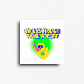 Funny and bold cannabis themed novelty fridge decor—button magnets for retail and wholesale. Custom novelty design from ink and magnets. 