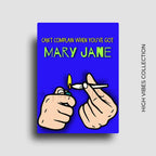 Funny Mary Jane novelty fridge magnet for 420 friendly home decor.