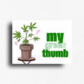 humorous stoner fridge magnet for cannabis culture. Custom printed button magnet. 