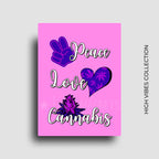 bold marijuana designed fridge magnet for stoners and 420 friendly homes and people who understand the vibe.