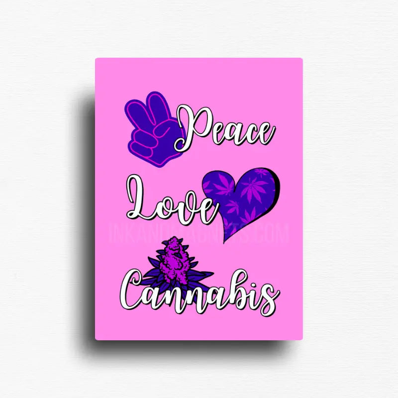 bold marijuana designed fridge magnet for stoners and 420 friendly homes and people who understand the vibe.