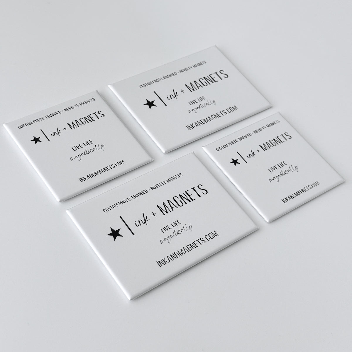 Promotional branded magnetic goods for small businesses. An alternative business card.