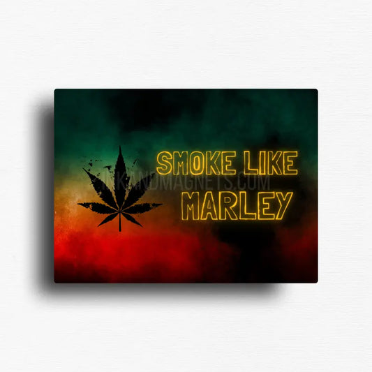 Smokey like bob marley 420 friendly novelty fridge magnet decor.