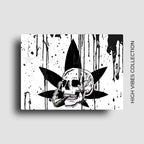 cannabis culture novelty fridge magnet for 420 friendly home decor. Custom printed button magnet. 