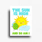 Funny high vibes novelty fridge magnet decor for stoners