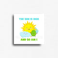 Funny high vibes novelty fridge magnet decor for 420 friendly homes and POS merchandise. 