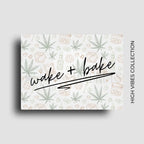 Cannabis themed novelty fridge magnet decor for stoners who like to wake and bake. Custom design by ink and magnets available for wholesale orders.