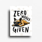 Funny AND cute, novelty fridge magnet featuring slouchy dog wearing sunglasses laying on the floor. Funny attitude magnet for carefree people.